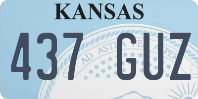 KS license plate 437GUZ