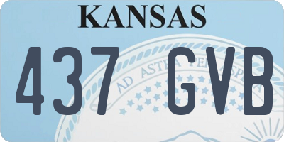 KS license plate 437GVB