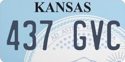 KS license plate 437GVC