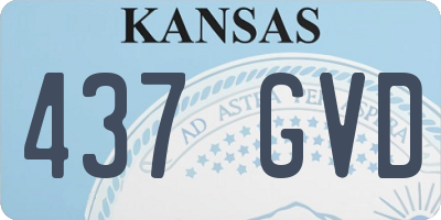 KS license plate 437GVD