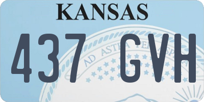 KS license plate 437GVH
