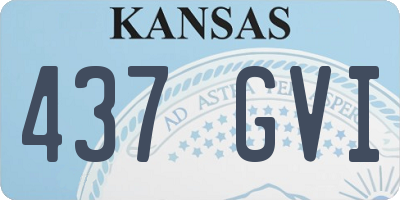KS license plate 437GVI