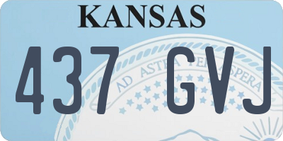 KS license plate 437GVJ