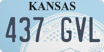 KS license plate 437GVL