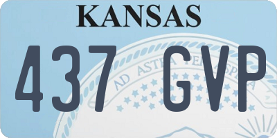 KS license plate 437GVP
