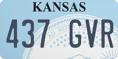 KS license plate 437GVR