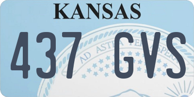 KS license plate 437GVS