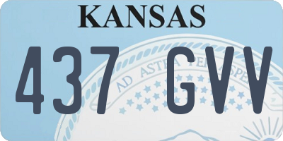 KS license plate 437GVV
