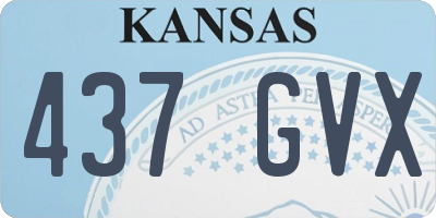 KS license plate 437GVX
