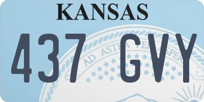 KS license plate 437GVY