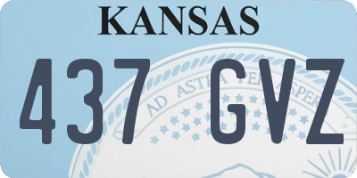 KS license plate 437GVZ