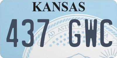 KS license plate 437GWC