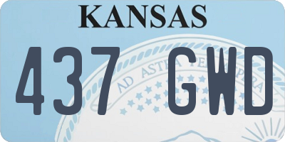 KS license plate 437GWD