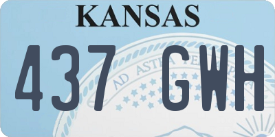 KS license plate 437GWH