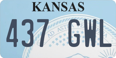KS license plate 437GWL