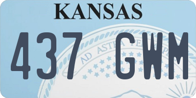 KS license plate 437GWM