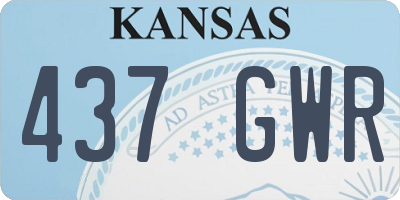 KS license plate 437GWR