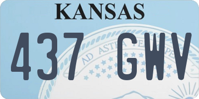 KS license plate 437GWV