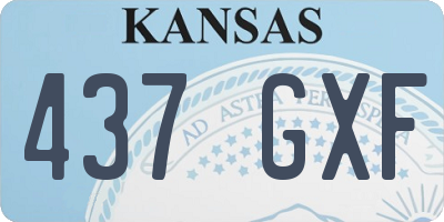 KS license plate 437GXF