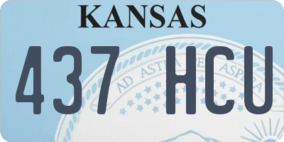 KS license plate 437HCU