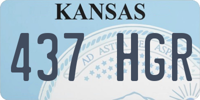 KS license plate 437HGR