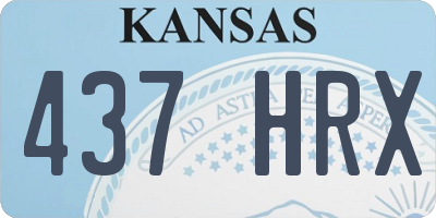 KS license plate 437HRX