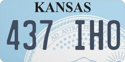KS license plate 437IHO