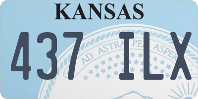 KS license plate 437ILX