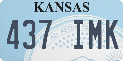 KS license plate 437IMK