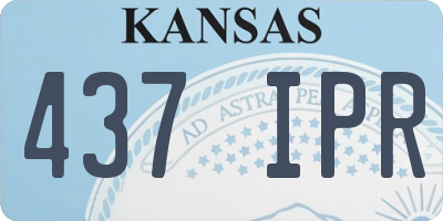 KS license plate 437IPR