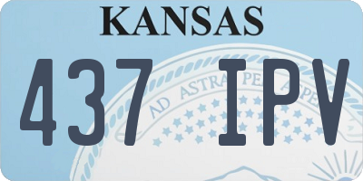 KS license plate 437IPV