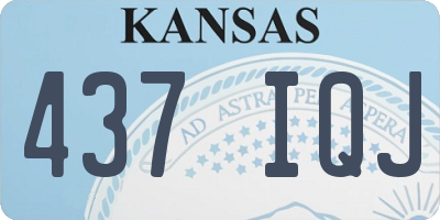 KS license plate 437IQJ