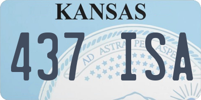 KS license plate 437ISA