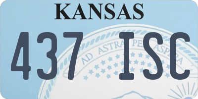 KS license plate 437ISC
