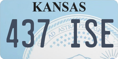 KS license plate 437ISE