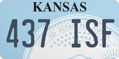 KS license plate 437ISF