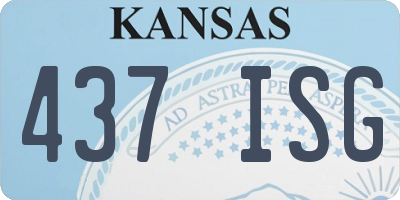 KS license plate 437ISG