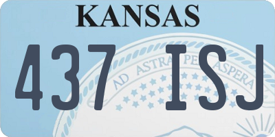 KS license plate 437ISJ