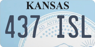 KS license plate 437ISL