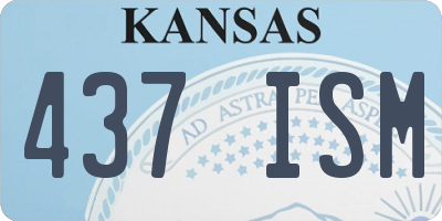 KS license plate 437ISM