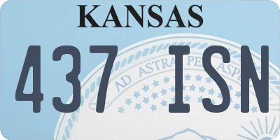 KS license plate 437ISN