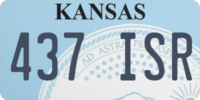 KS license plate 437ISR