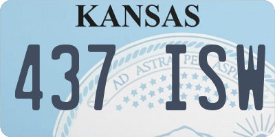 KS license plate 437ISW