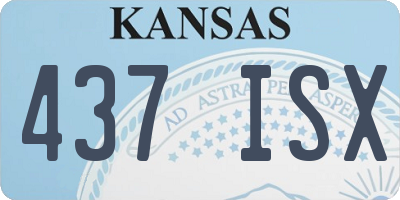 KS license plate 437ISX