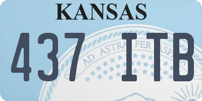 KS license plate 437ITB