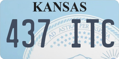 KS license plate 437ITC