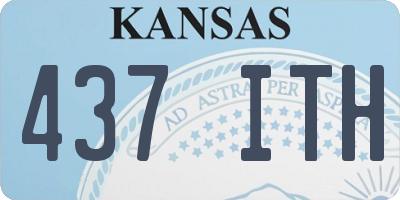 KS license plate 437ITH