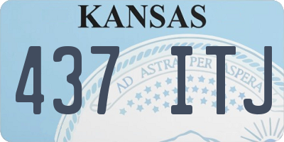 KS license plate 437ITJ