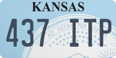 KS license plate 437ITP
