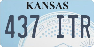 KS license plate 437ITR